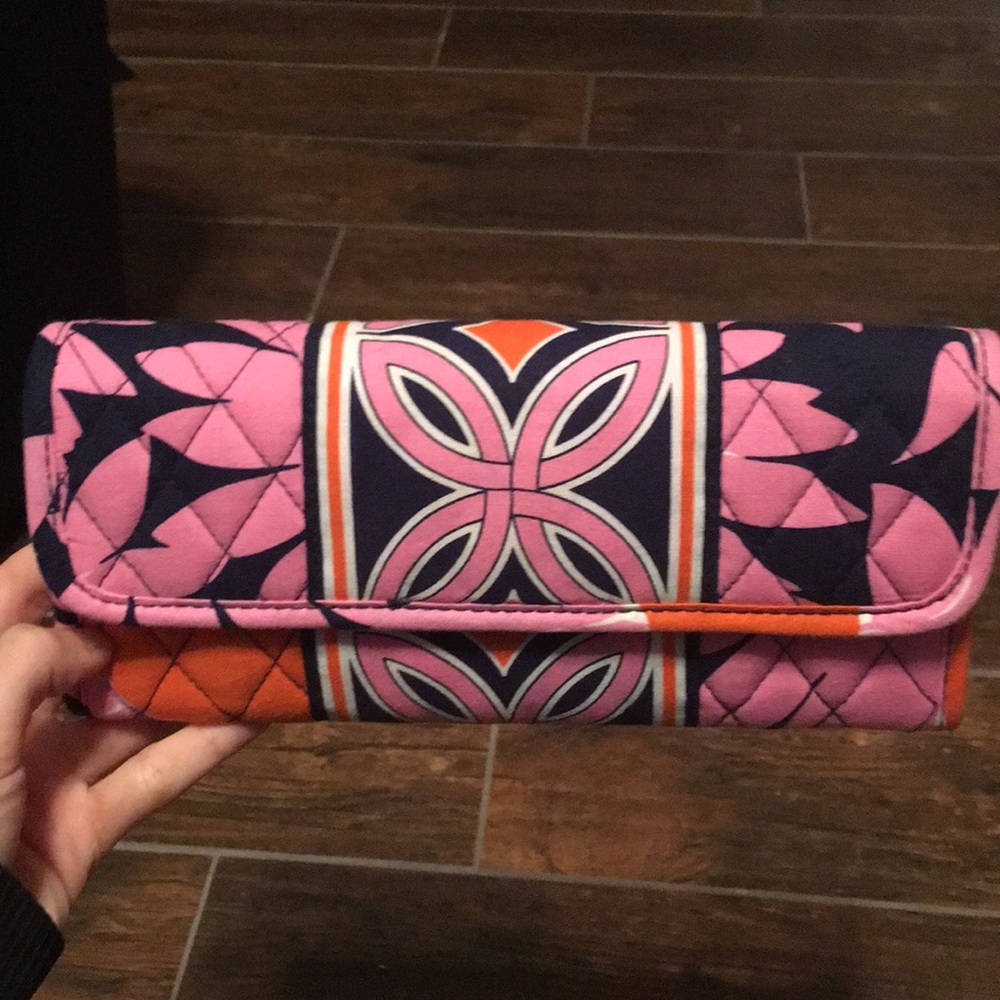 Pink Vera Bradley Trifold Wallet